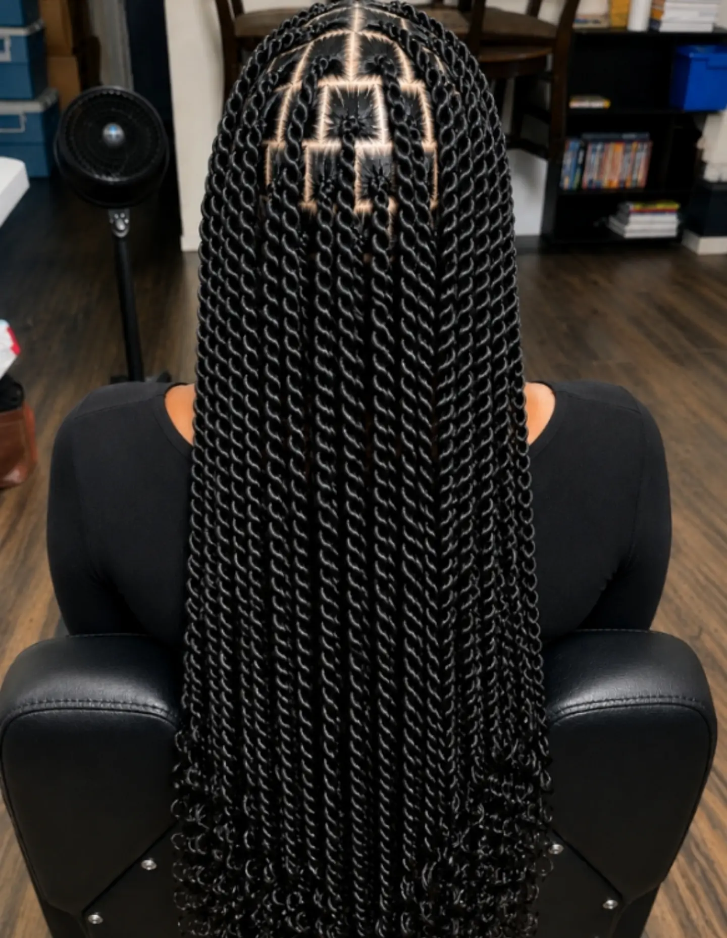 Long island twists, back view
